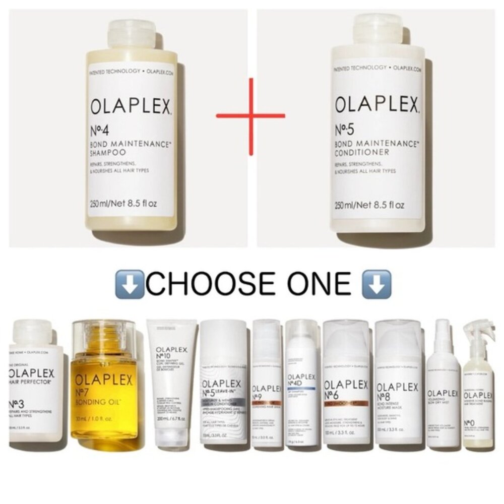 Olaplex No. 4 & No. 5 Bon Maintenance Shampoo & Conditioner Personalized BUNDLE